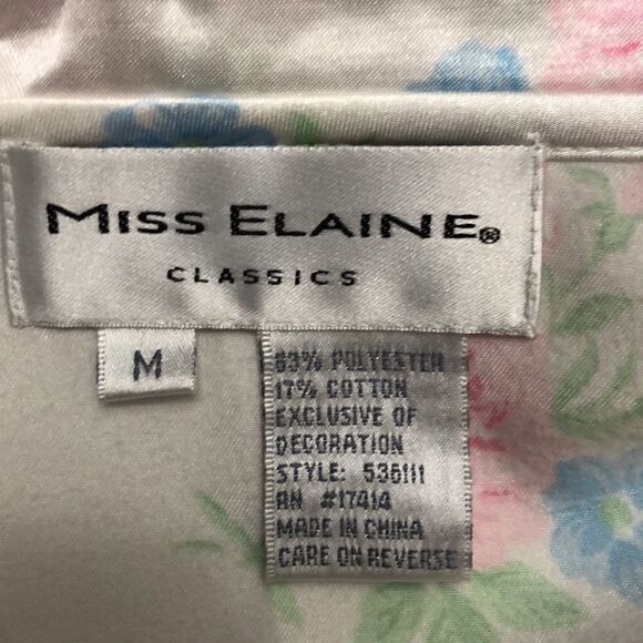 Miss Elaine floral nightgown size M NWT - Picture 8 of 13